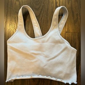 Spiritual Gangster Amor Seamless Cropped Tank (light blue)